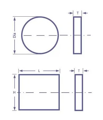 Flat Round 40mm 80mm Mgf2 UV Optical Windows for Vacuum Equipment